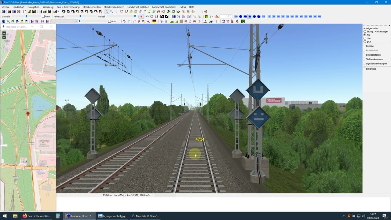Das Zusi-3-Streckenmodul Biesdorfer Kreuz (Teil 1)