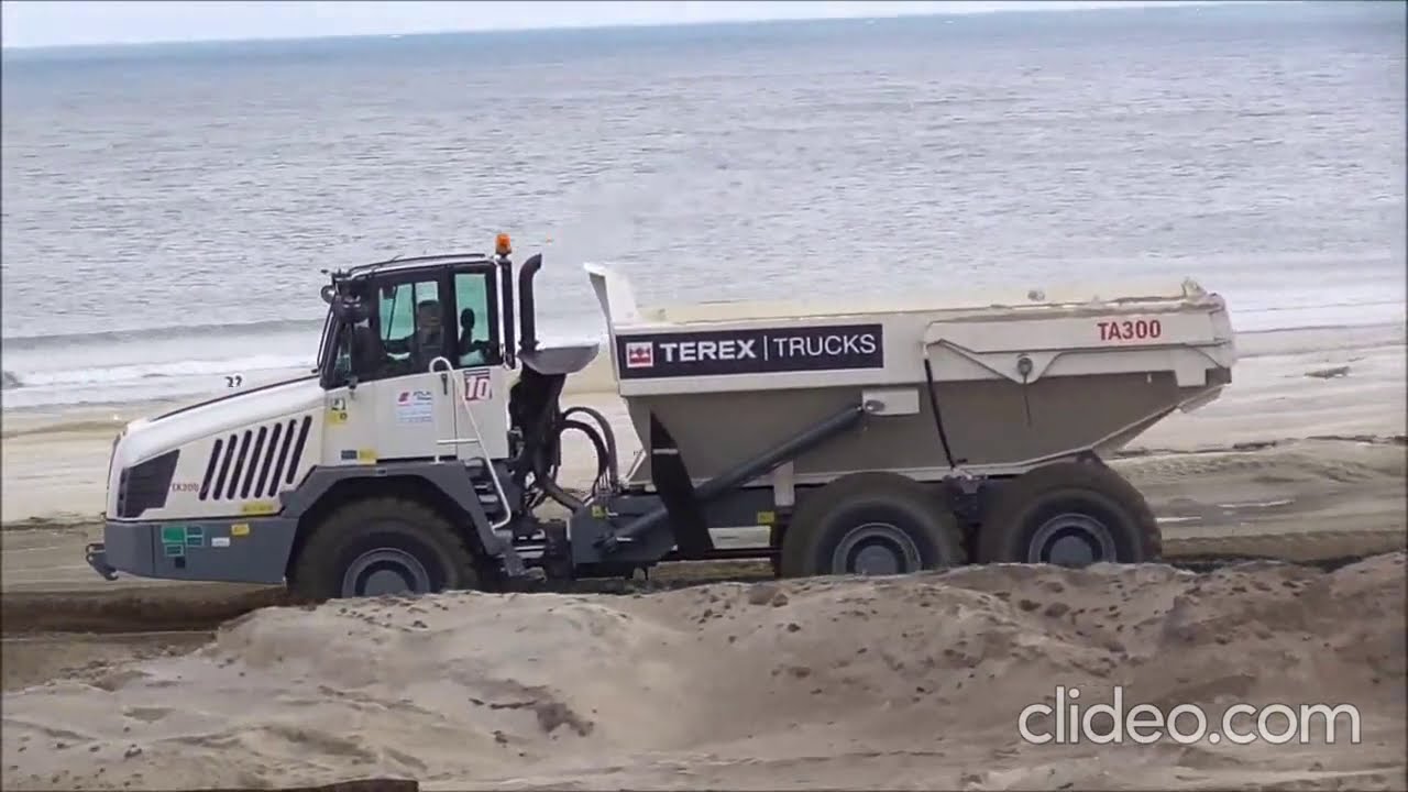 TEREX TRUCKS - TA300 - praca na Przekopie Mierzei Wiślanej