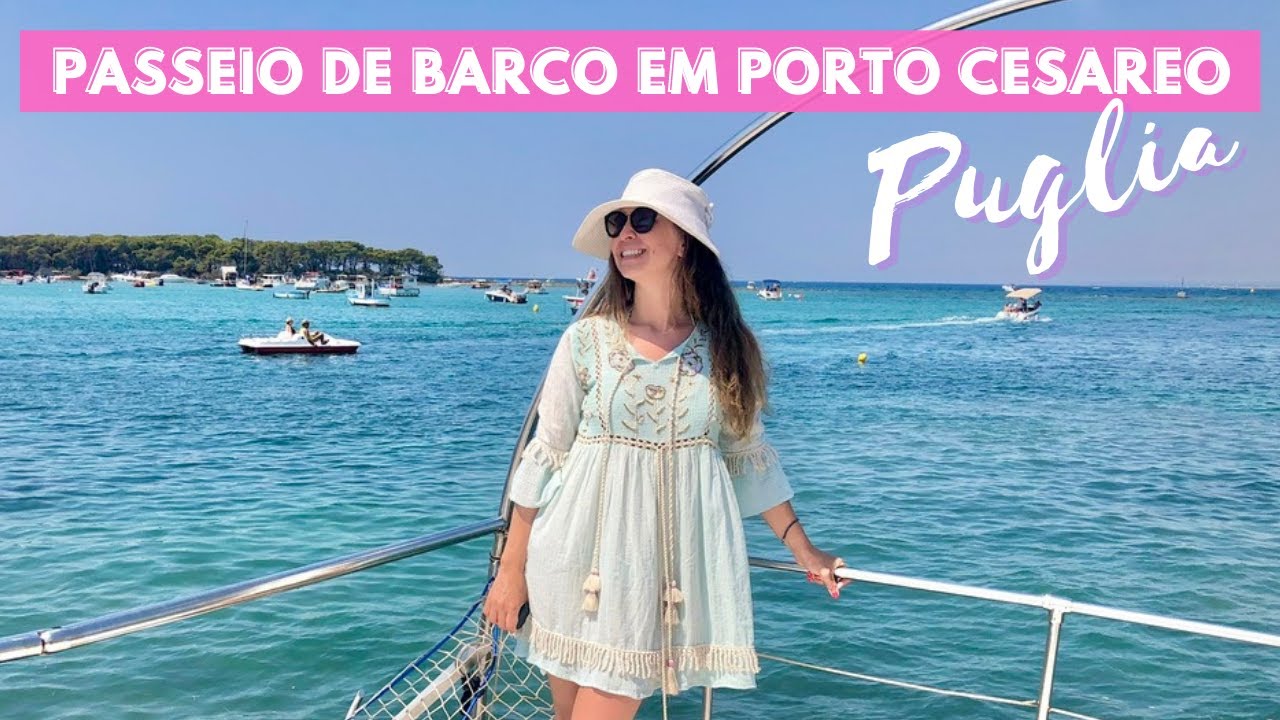 Passeio de Barco PORTO CESAREO PUGLIA  (Mergulho com a Fundo do Mar) Ep.5
