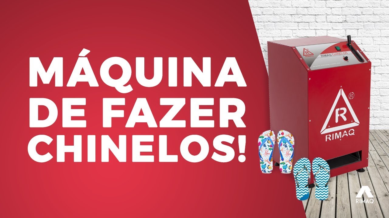 Máquina de fazer Chinelos Rimaq | Aprenda Como Lucrar e Fabricar Chinelos