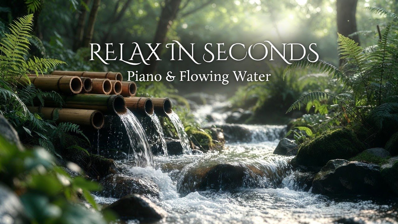 Soft Piano with Gentle Nature Stream 🍃 Relaxing Music for Calm Mind