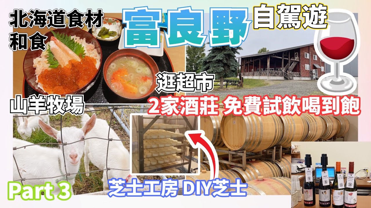 【夏日北海道】富良野自駕遊 酒莊試飲喝到飽 芝士薄餅工房 山羊牧場 富良野食材超市餐廳 美食特產複合式賣場  Chateau Furano Domaine Raison