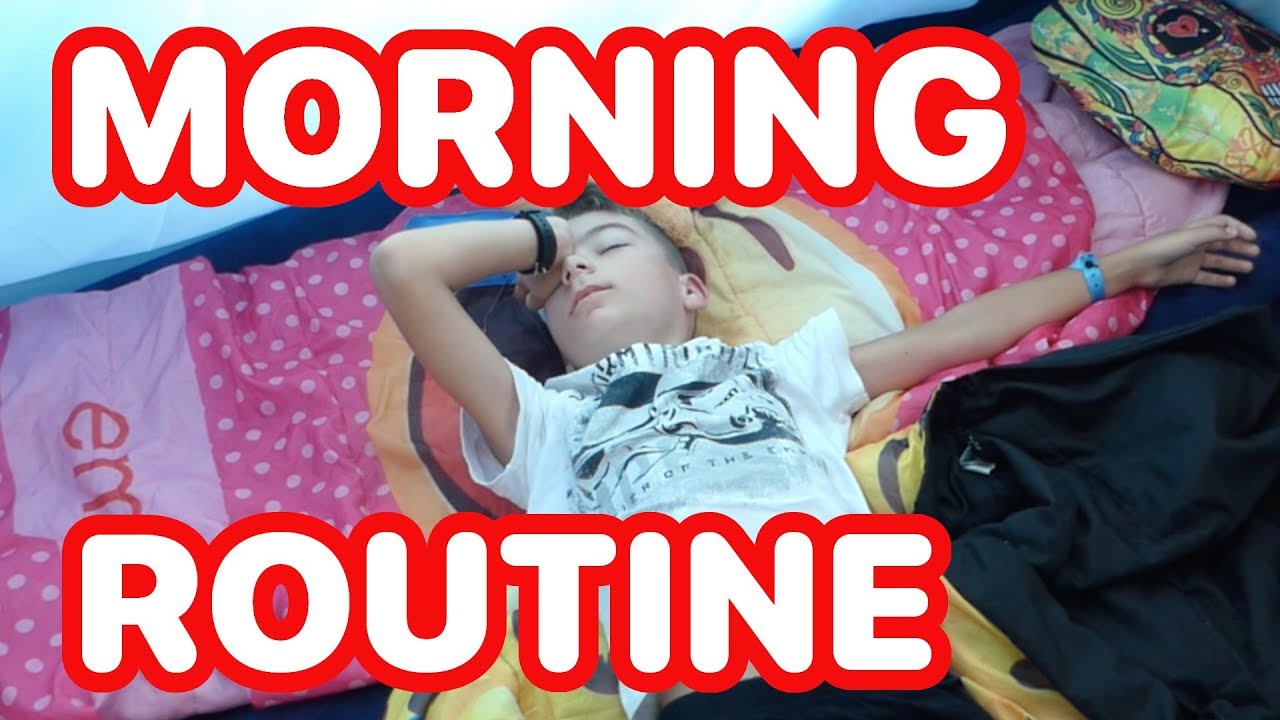 MORNING ROUTINE en vacances AU CAMPING en Espagne !!! - #kidstudiotest