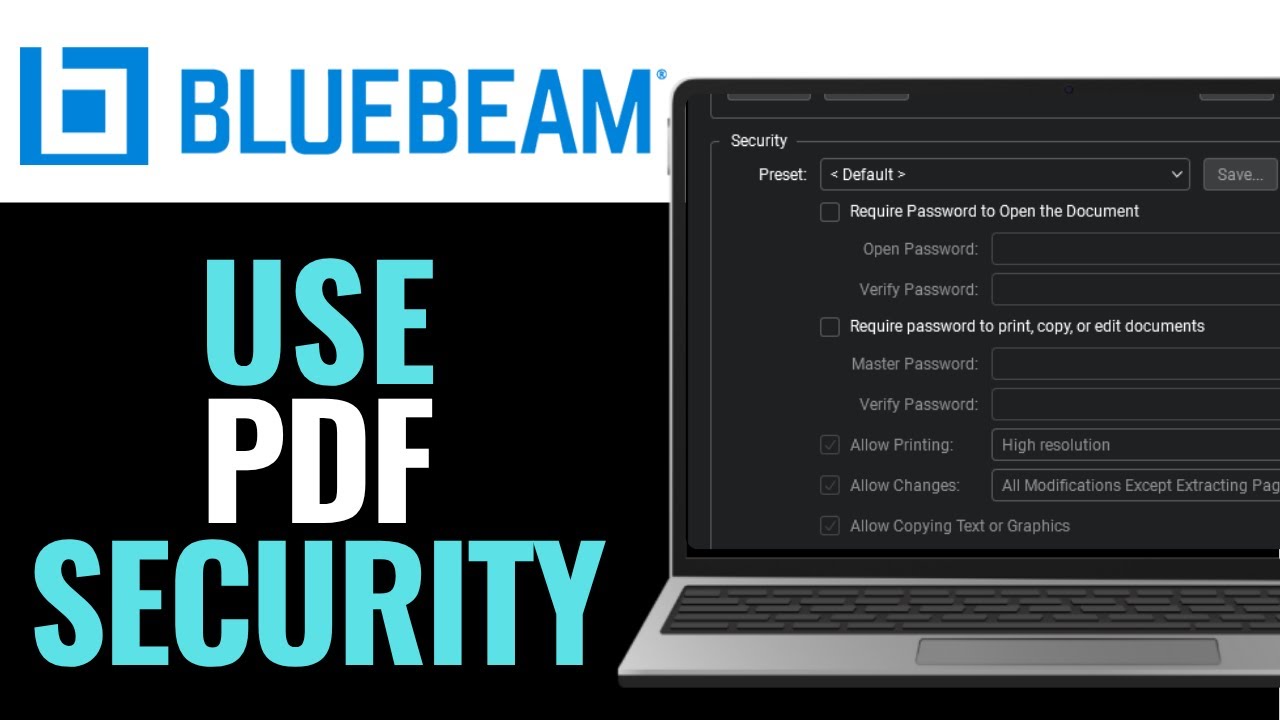How To Use PDF Security in Bluebeam Revu 2026 (QUICK & EASY)