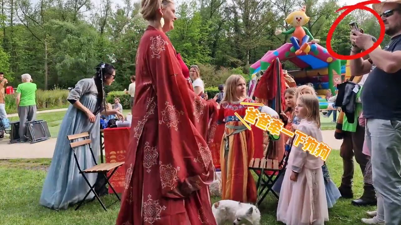 【Hanfu Vlog】外国人排队体验汉服