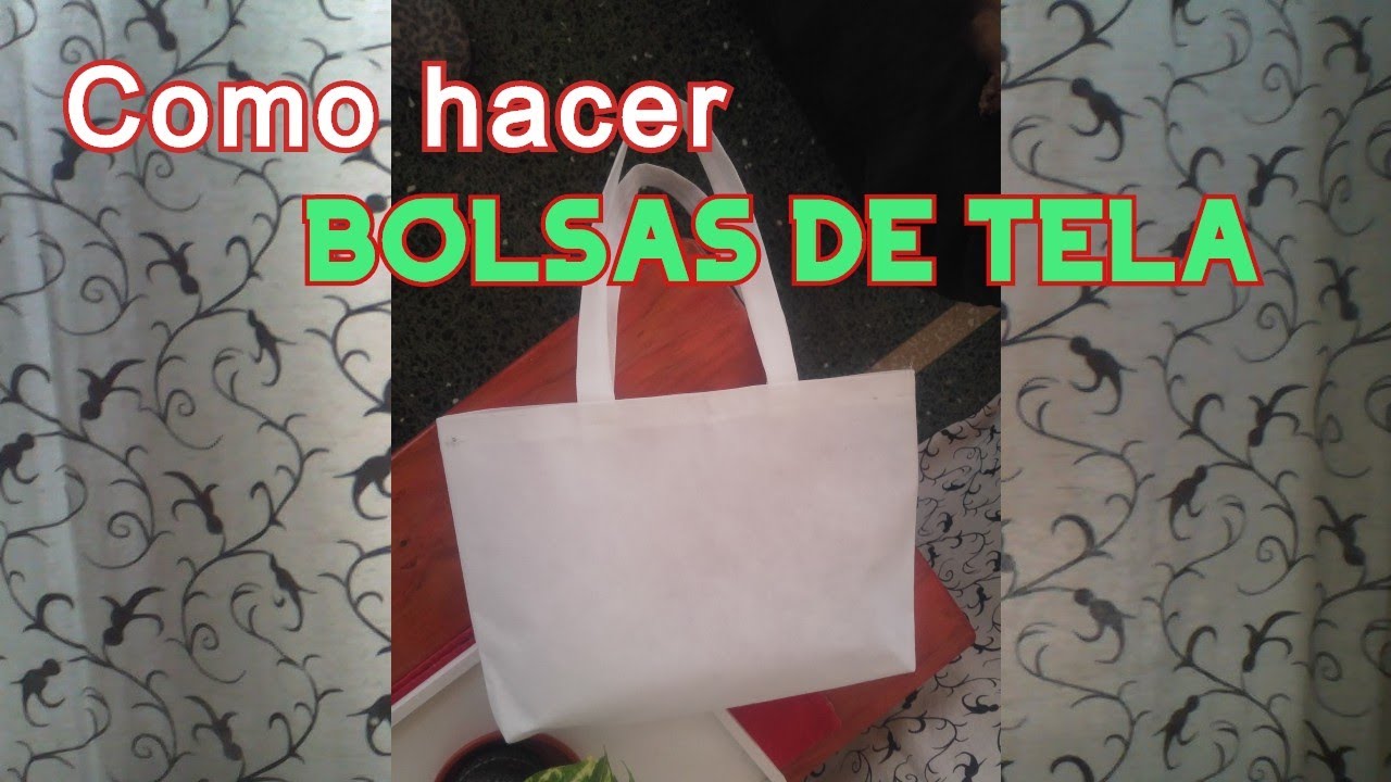 Como hacer Bolsa de tela friselina