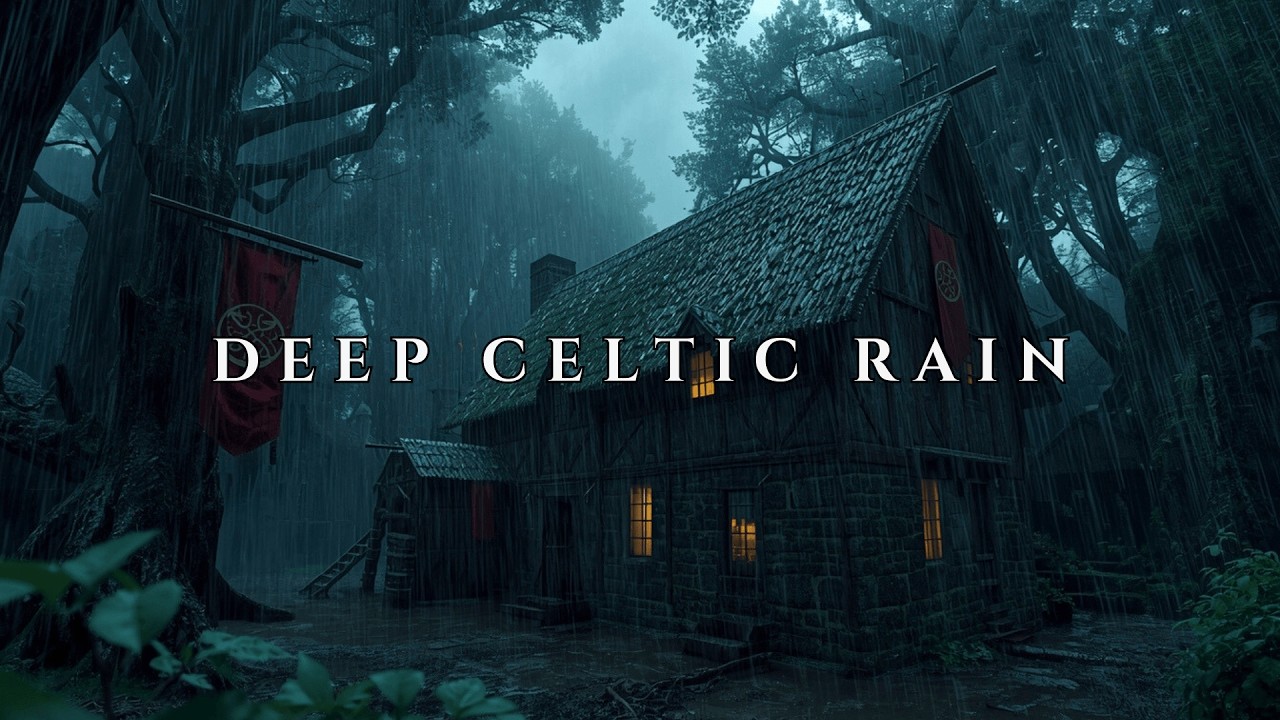 You Won’t Realize When Sleep Takes Over – Celtic Ambient with Rain for Insomnia Relief & Deep Rest