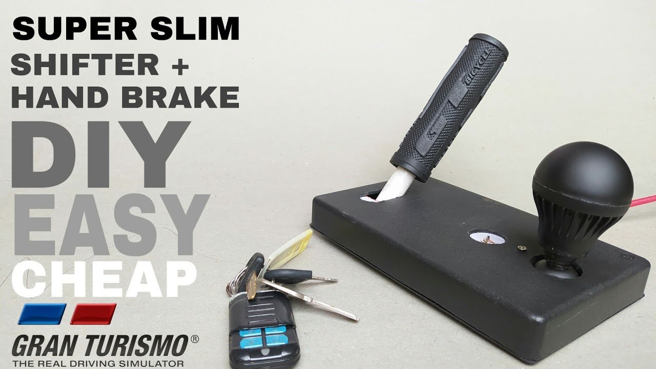 DIY USB Super slim shifter + hand brake + steering wheel pxn v900