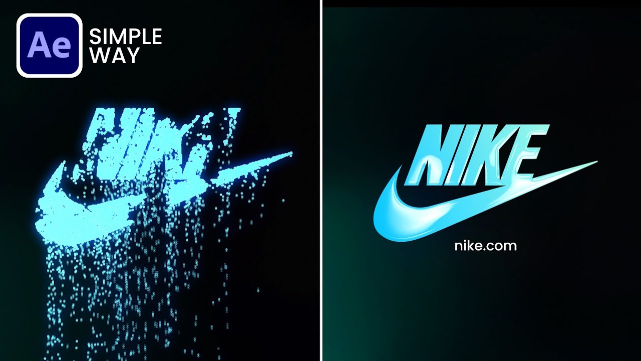 After Effects Tutorial: Particles Logo & Text Animation | Simple Way - No Plugin