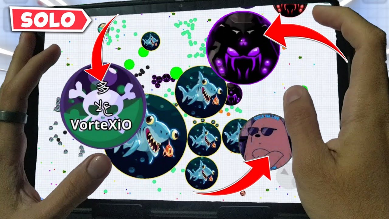 [🔥HANDCAM] SOLO BURST MODE - Agar.io Mobile