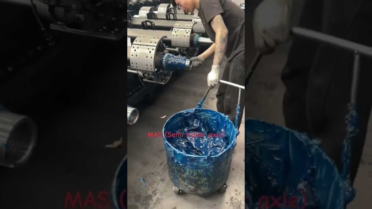 Grease applied on axles