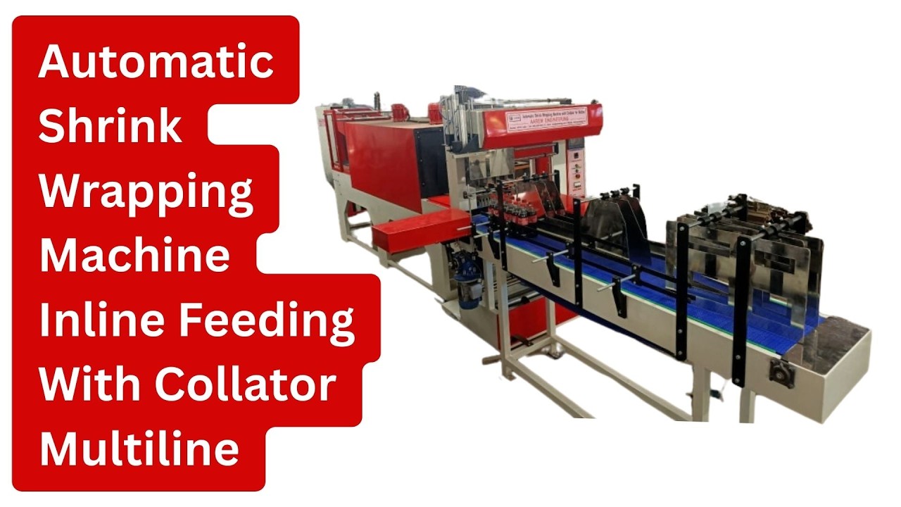 Automatic Shrink Wrapping Machine Inline Feeding With Collator Multiline