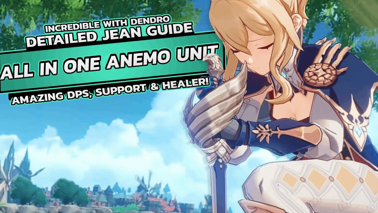 She's FAR BETTER Than You Think! UPDATED JEAN Guide:All Dps Builds, Support, Sunfire Build Genshin