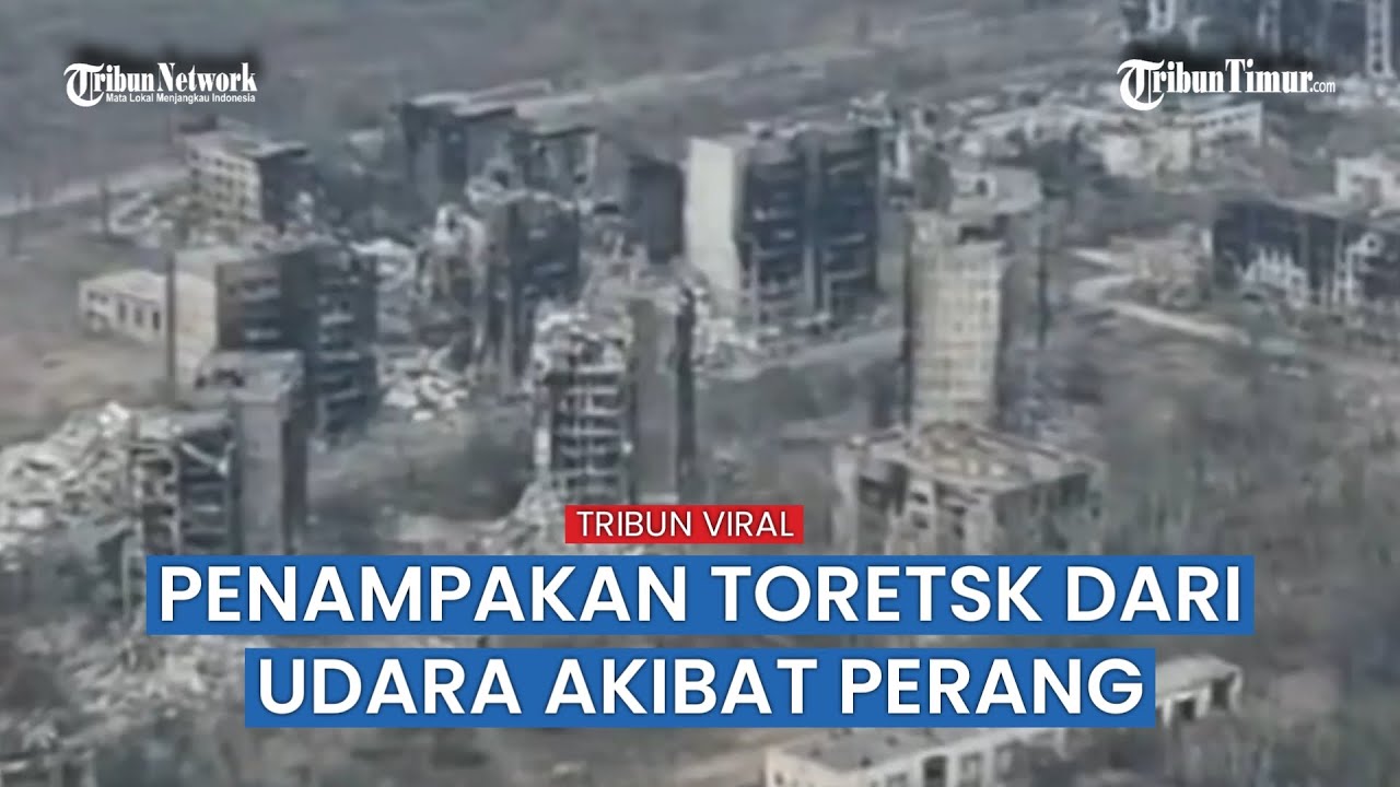 Gedung-gedung Tinggi di Kota Toretsk, Posisi Ukraina Dipukul Mundur Pasukan Moskow