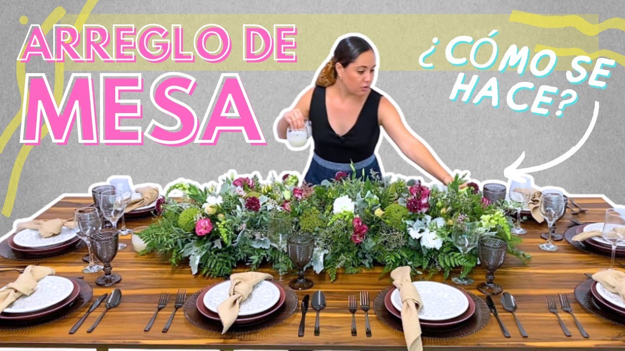 Cómo Decorar una Mesa 🌸 Decoración y Arreglo Floral para Eventos o Navidad