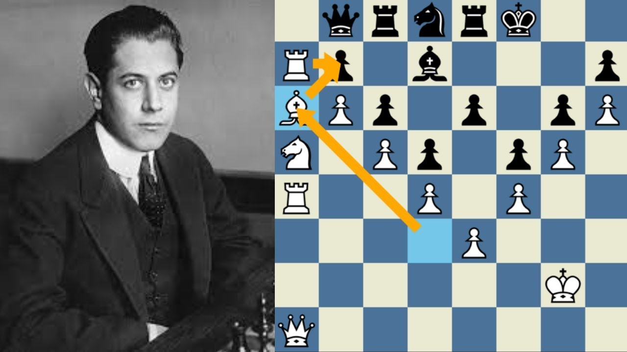 ¡OBRA SUBLIME DEL MAESTRO! Capablanca vs Treybal (Karlsbad,1929)