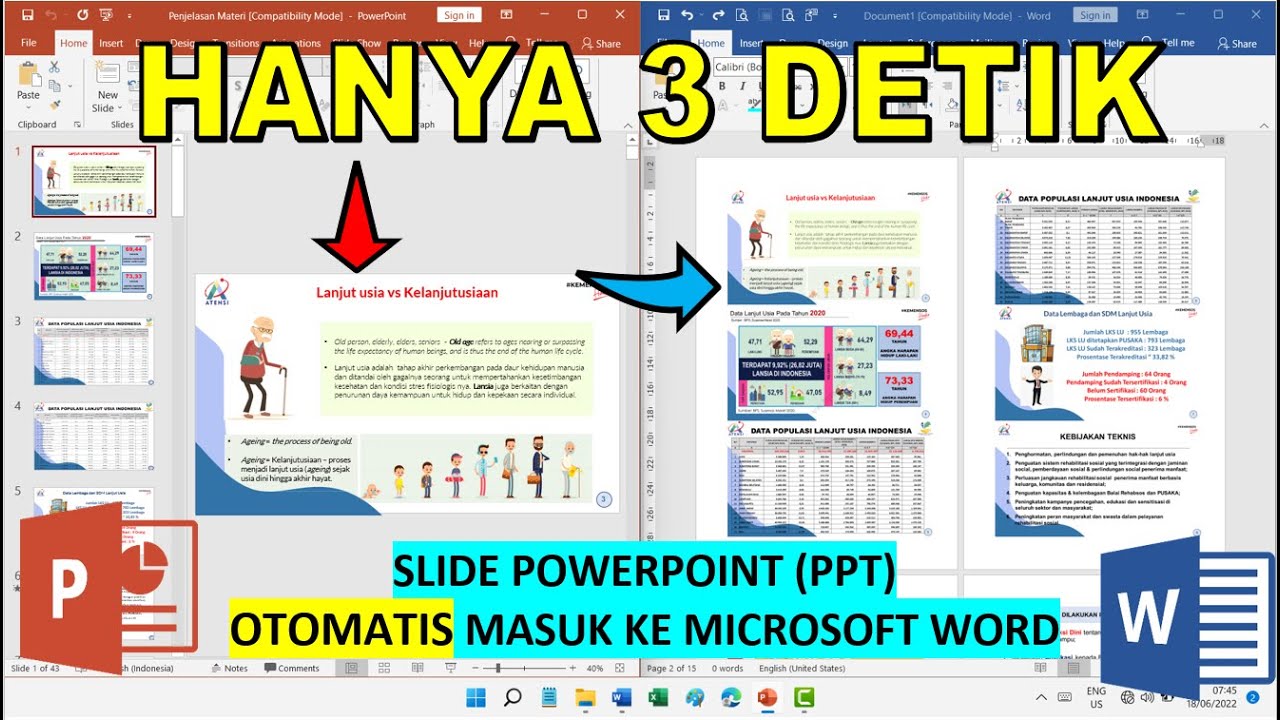 Cara Cepat Memindahkan Slide PowerPoint PPT ke Microsoft Word