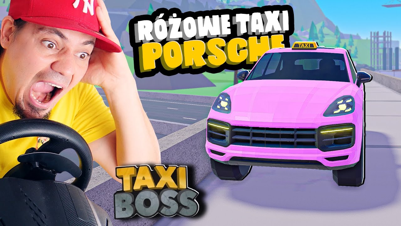 🚕 MOJE RÓŻOWE PORSCHE CAYENNE JAKO UBER ZA 1.000.000 PLN! | Roblox Taxi Boss
