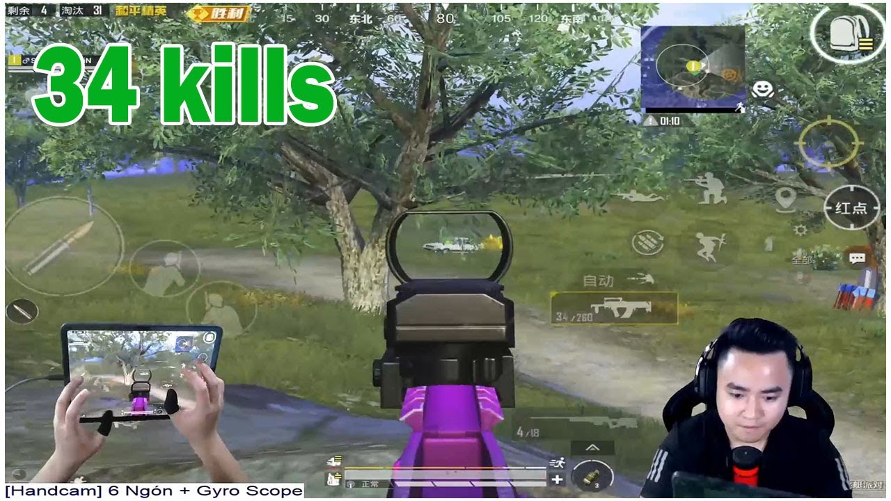 [PUBG MOBILE] 6 ng&oacute;n+ gyro việt nam 1vs4 china