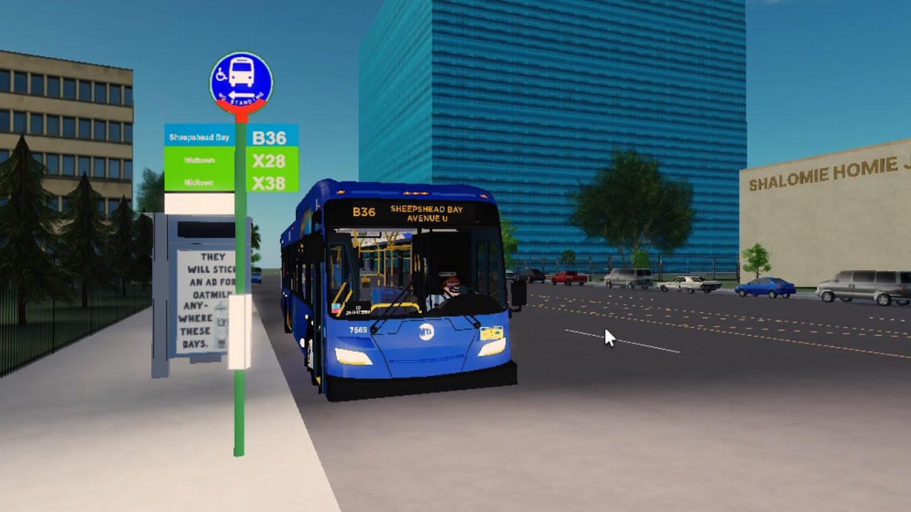 MTA Roblox Busses | XD40 #7559 on the B36 from Surf Av & 37 St to Nostrand Av & Gravesend Neck Rd.