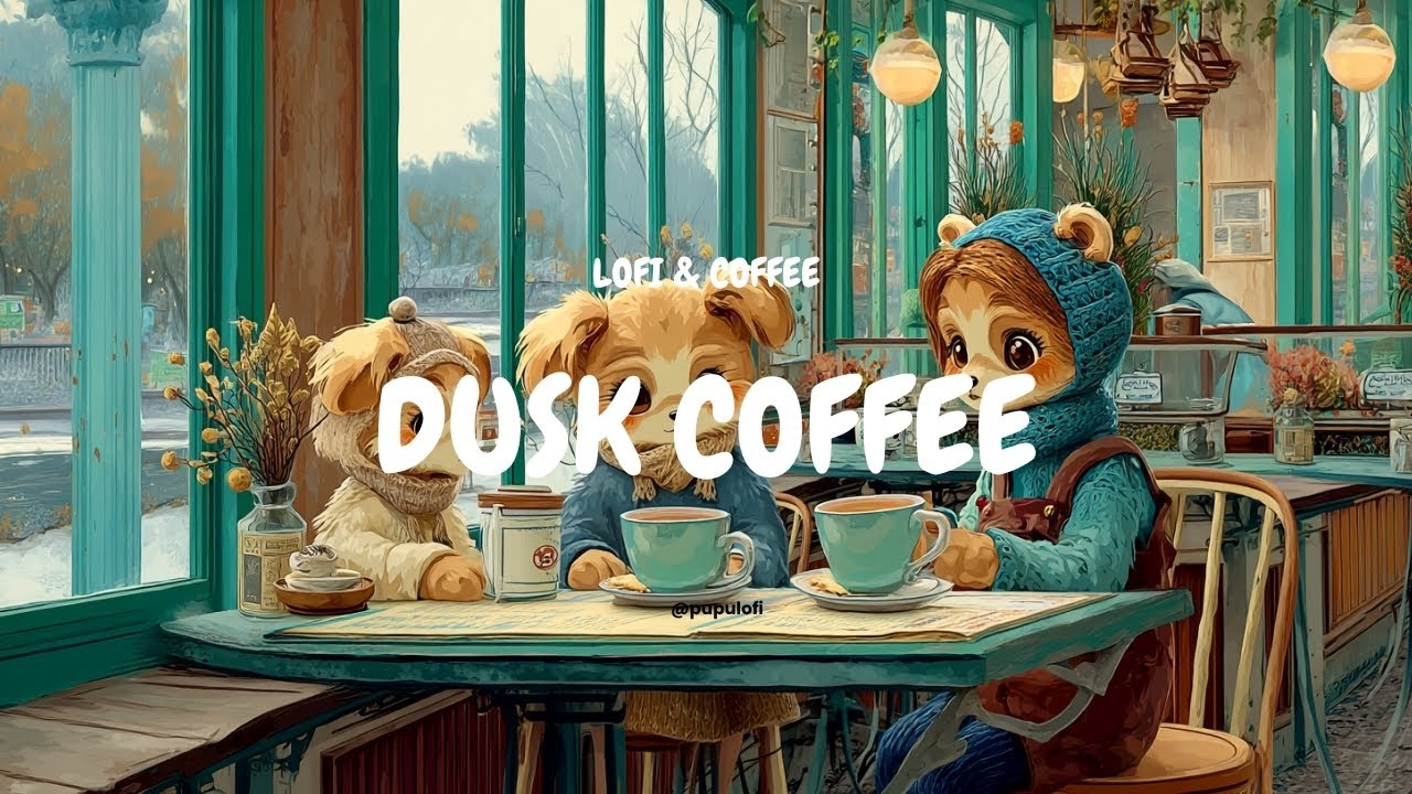 Cozy Lofi Coffee Vibes ☕ Soft Chill Beats for Work, Study & Relax | Pupu Lofi Café Mix