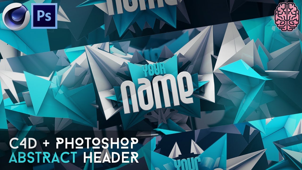 Tutorial: Abstract 3d Render Header/Banner | C4D + Photoshop by Qehzy