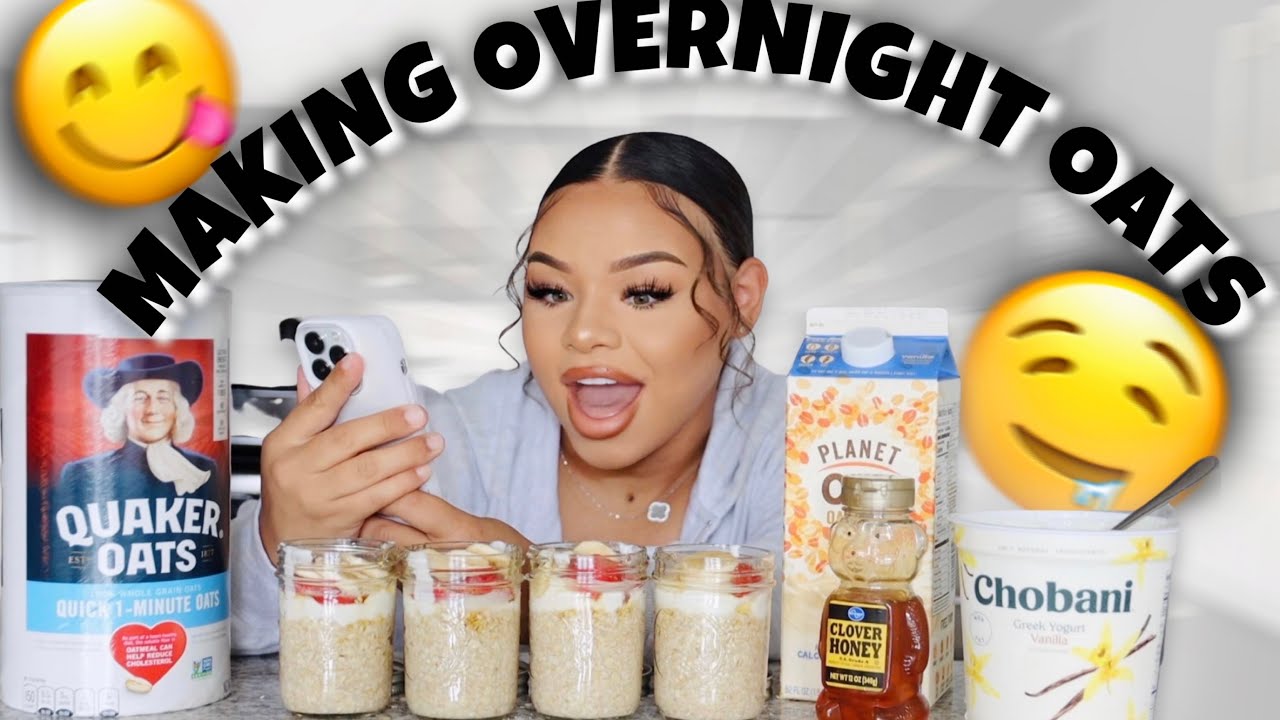 I MADE OVER NIGHT OATS | POSTPARTUM WEIGHT LOSS!