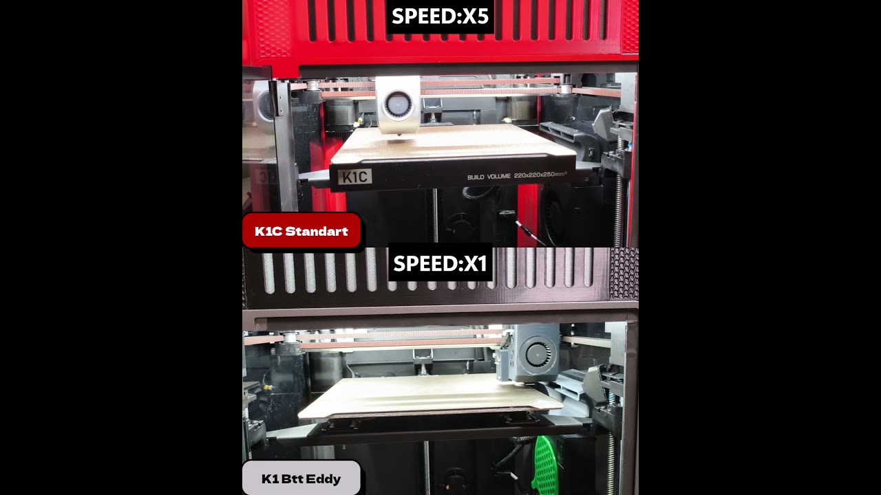 ⚡ Bed Leveling Speed: K1C vs K1 + BTT Eddy ⚡