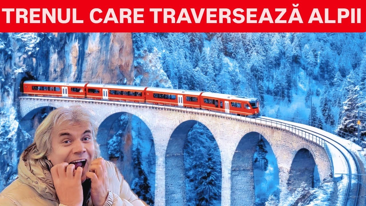 Cel mai SPECTACULOS TREN din LUME - BERNINA EXPRESS - Taie ALPII dintre ITALIA și ELVEȚIA