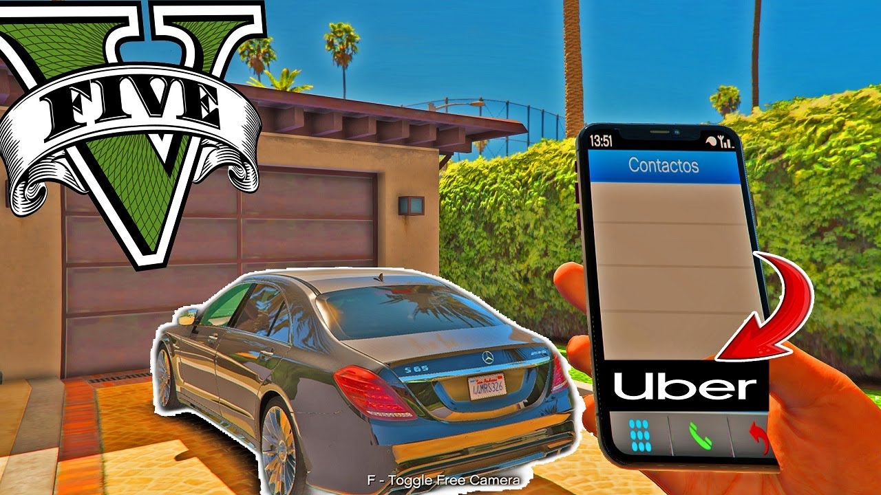 🚗 ASI ES MI TRABAJO DE UBER EN GTA V 💰