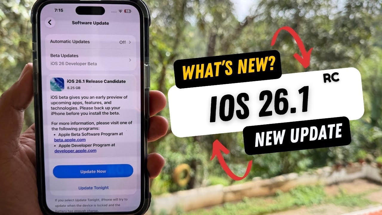 iOS 26.1 RC Released | What's New?