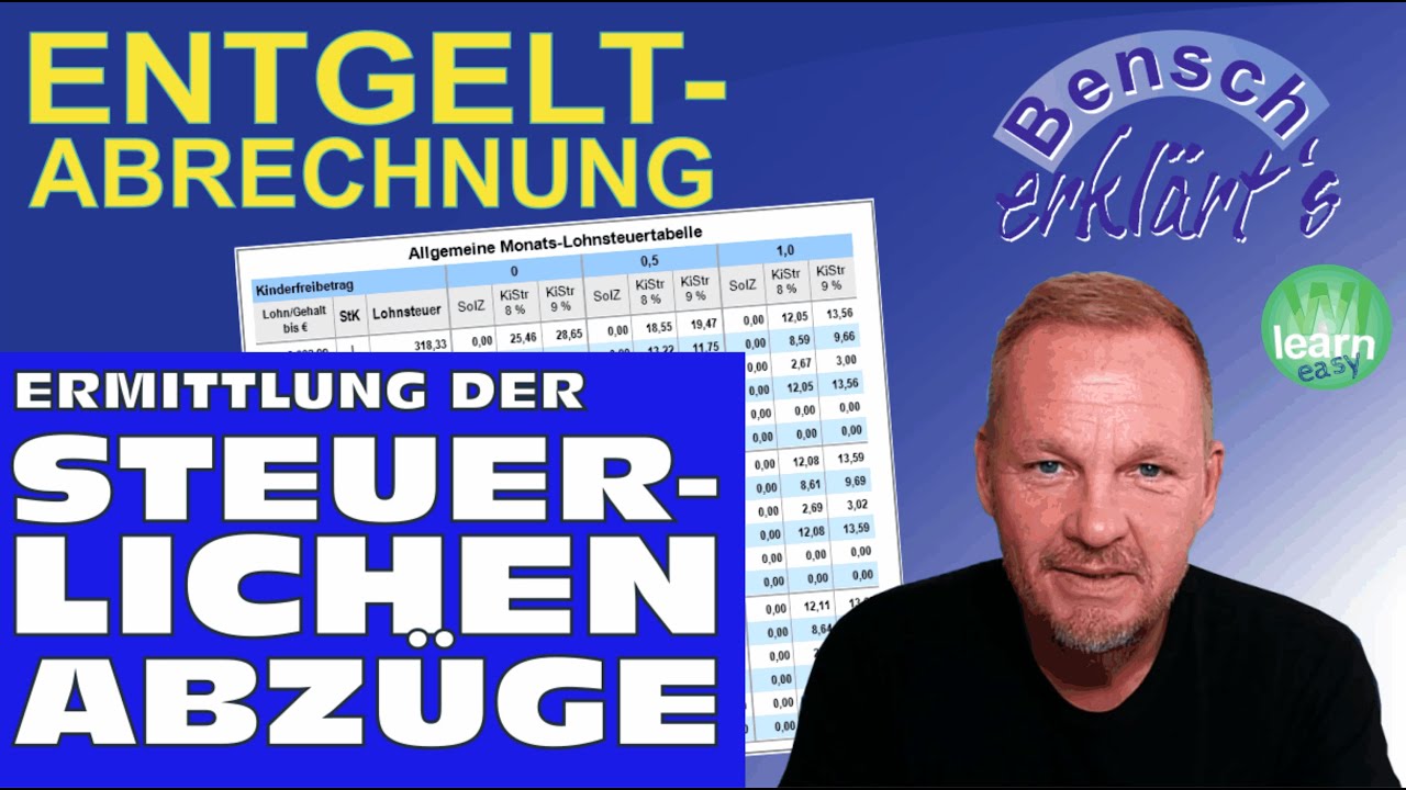 Durchführung einer Entgeltabrechnung: Die Ermittlung der Steuerabzüge (mithilfe der LSt-Tabelle)