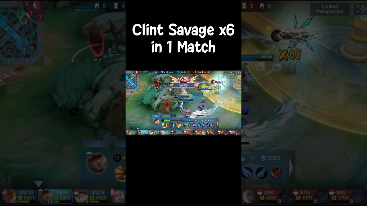 Clint Savage x6 in a Match #mobilelegends #clintsavage #mlbbindonesia #mlbbmalaysia
