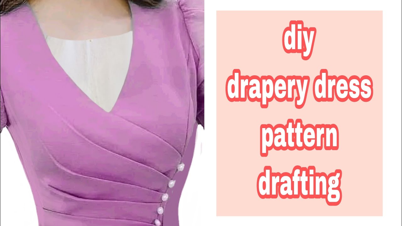 pola dress draperi || 