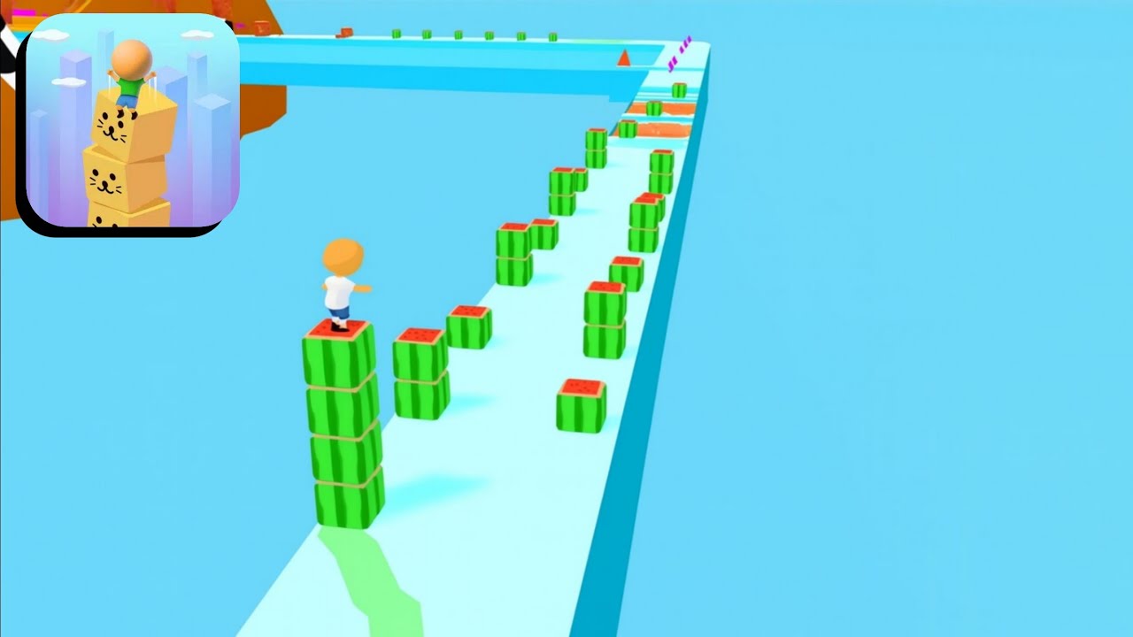 Cube Surfer &ndash; LV&times;58 All Levels SpeedRun Gameplay | Satisfying Mobile Game (Android/iOS)