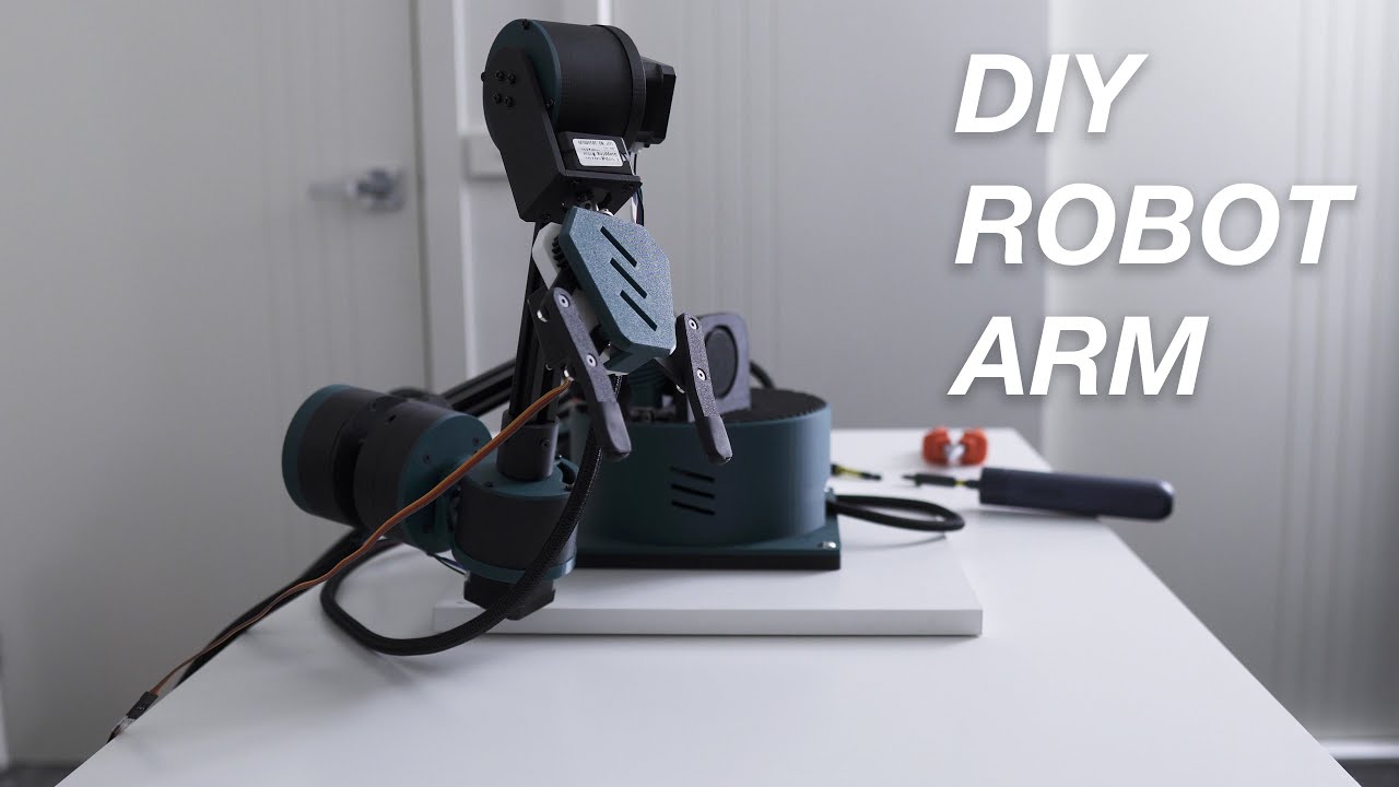 DIY Arduino 3D Printed Robot Arm Assembly and Demo