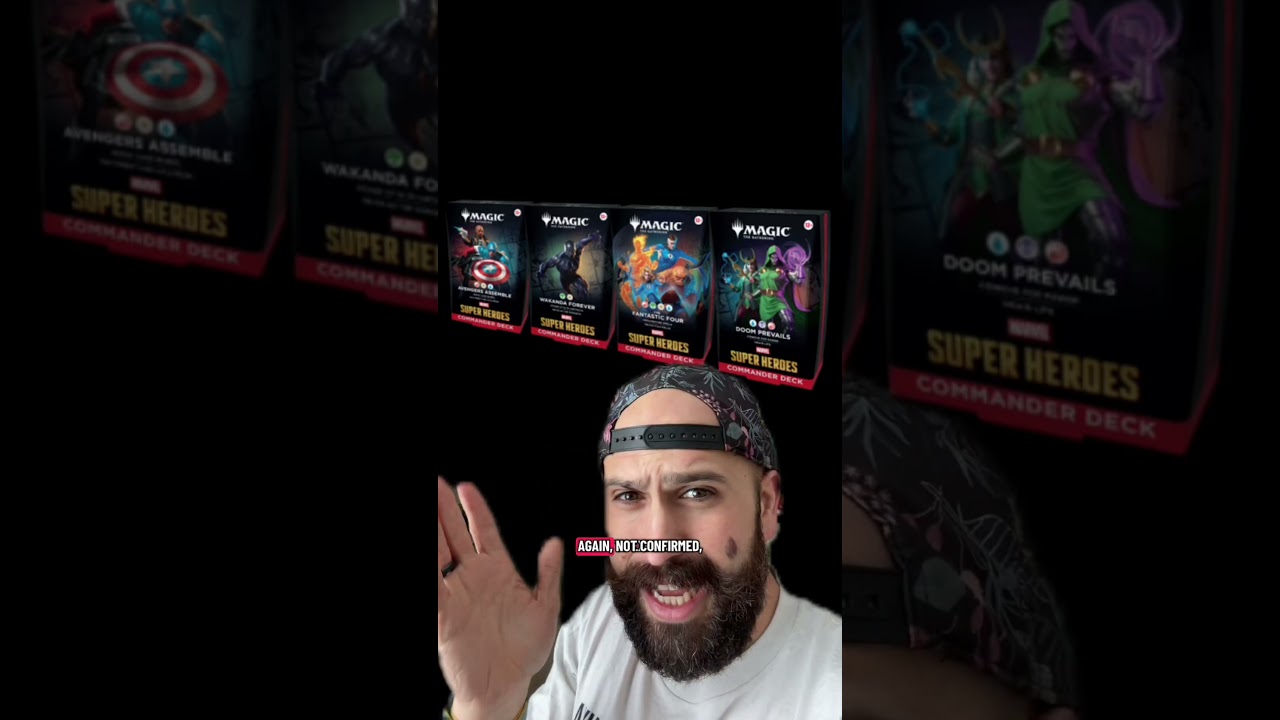 Новые спойлеры к игре Magic the Gathering с участием супергероев Marvel! #mtg