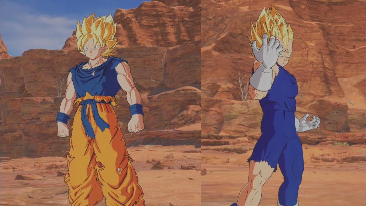 Ssj Mid Goku vs Majin Vegeta - REQUESTED BATTLE - Dragon ball sparking zero