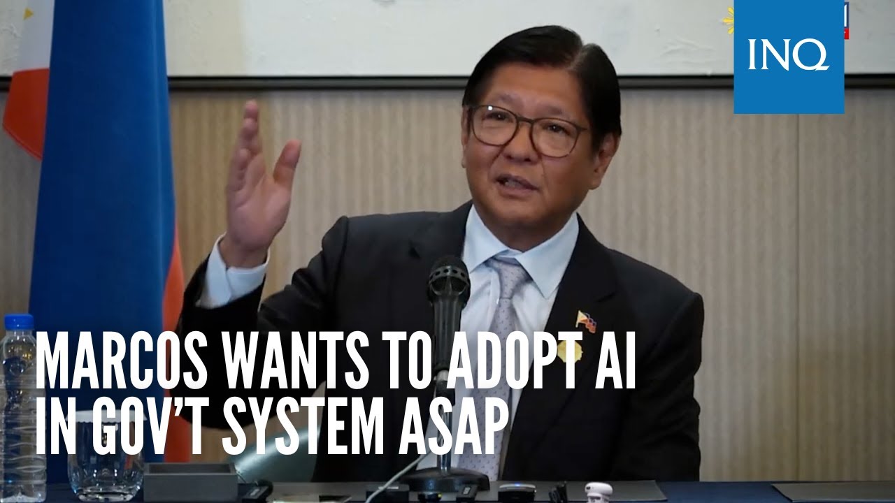 Marcos wants to adopt AI in gov&rsquo;t system ASAP