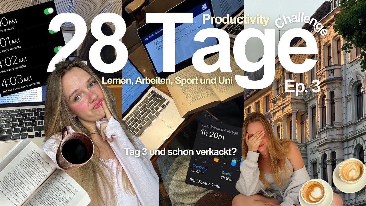 TAG 3: läuft nicht wie geplant.. – zwischen Arbeit, Uni und Bauchweh 🫩 🤍📚⚖️