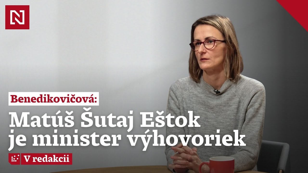 Benedikovičová: Matúš Šutaj Eštok je minister výhovoriek