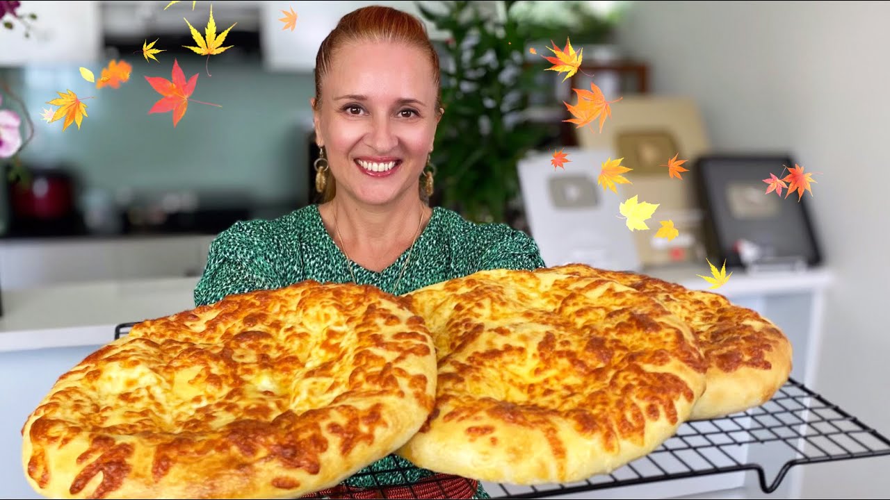 ХАЧАПУРИ по-мегрельски Вкусные Грузинские лепешки с сыром люда изи кук CheeseBread ужин обед завтрак