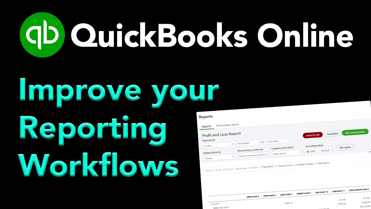 QuickBooks Online: Improved Reporting Tools