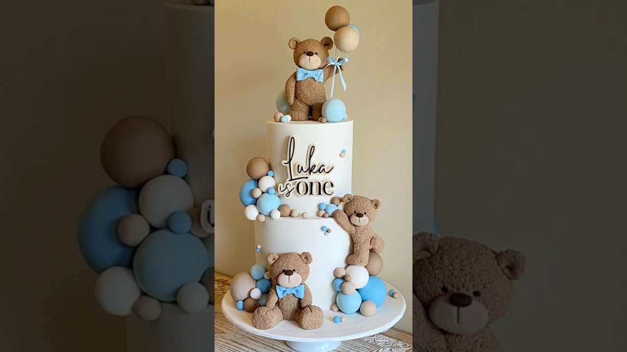 Teddy Bear Cake l Teddy Bear CAke Decorating Ideas For Kids Birthday #teddybearcake #cake #bearcake