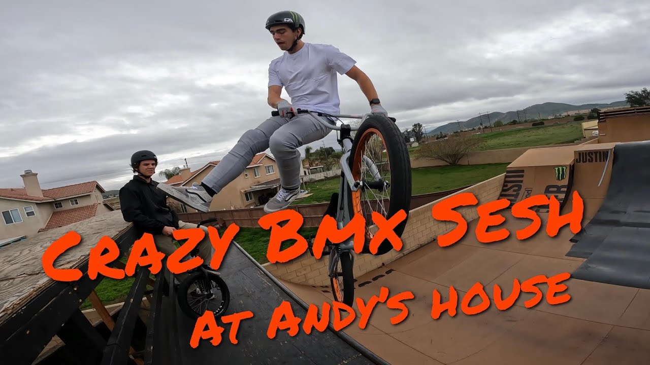 Crazy Bmx Sesh at Andys house