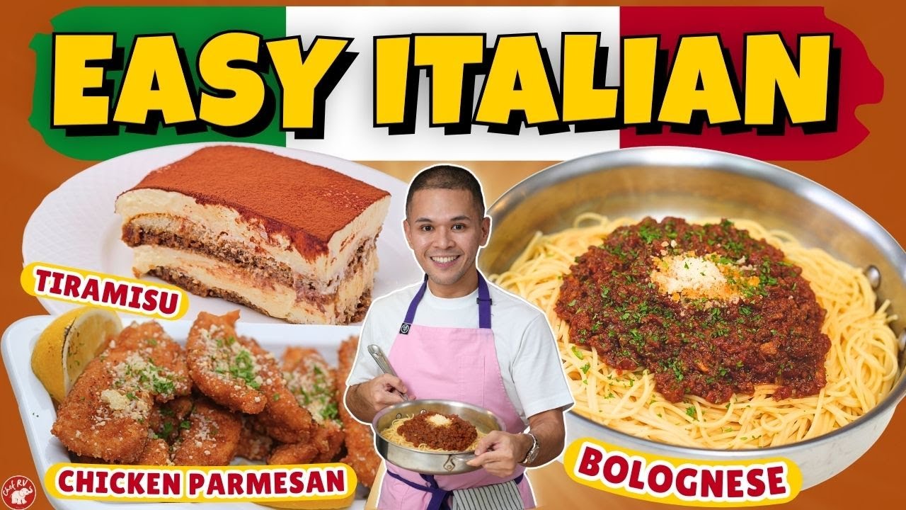 TIRAMISU, SPAGHETTI BOLOGNESE, CHICKEN PARMESAN | Chef RV’s Easy Italian 