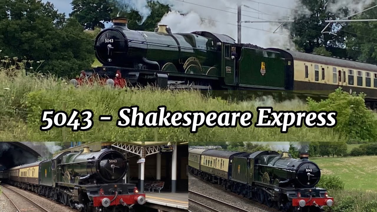 GWR Power! 5043 ‘Earl of Mount Edgecumbe’ With the Worcester Shakespeare Express 30/6/2024