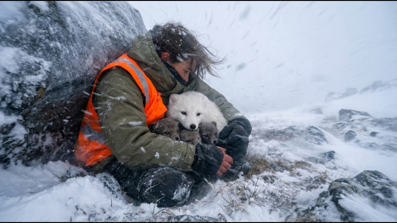 A Mother Arctic Fox Wouldn't Stop Digging — 72 Hours Later, They Finally Understood Why