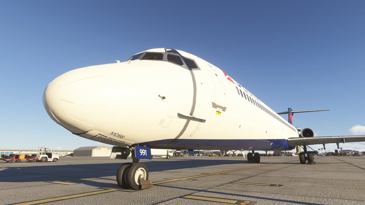 First look at the Leonardo McDonnell Douglass MD-88 (Anniversary Edition) in Flight Simulator 2024