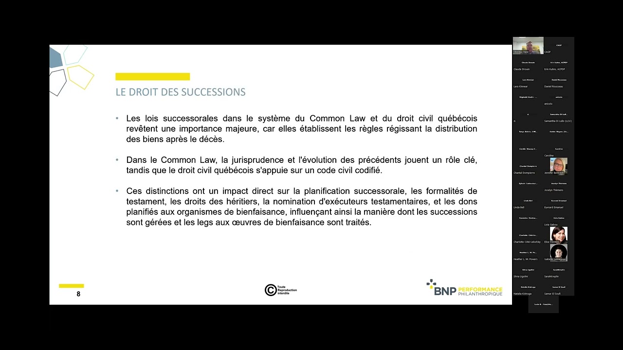 Webinaire : Tout savoir sur la Common Law et le Code civil du Québec pour en tirer avantage...